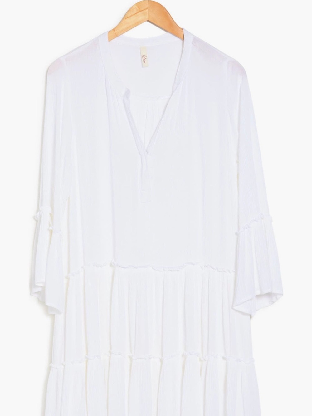 NEW Elan A Line Tiered Dress Womens Size XS Tunic Bohemian Flowy Ethereal Mini
